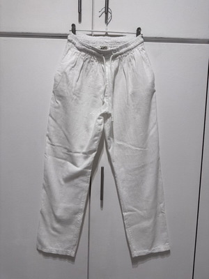 Linen pants white, like new, size S 36 8