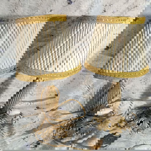 Две бронзови нощни лампи употребявани