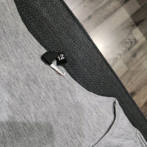 T shirt blouse like new, size M, gray