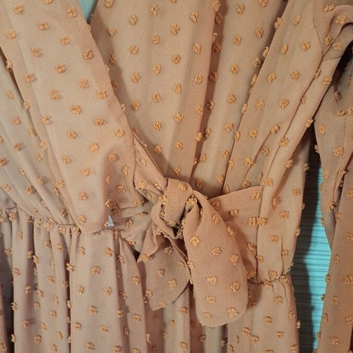 Tweet dress, brown-orange, size S