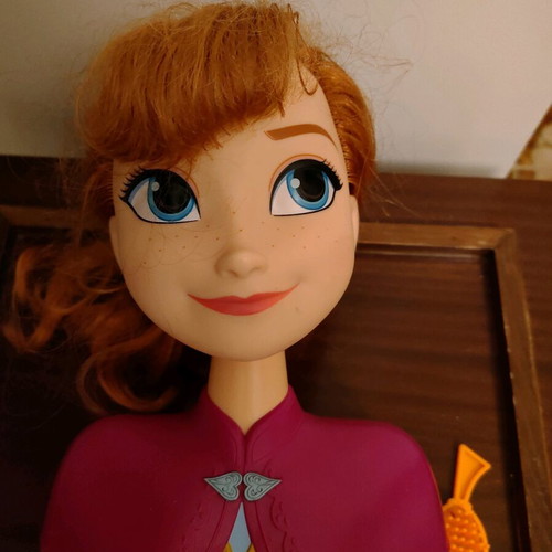 Frozen Anna styling doll like new