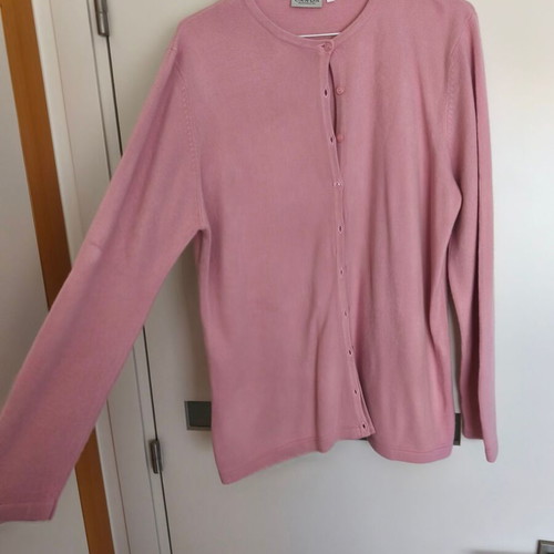 Pink cardigan size L/XL like new
