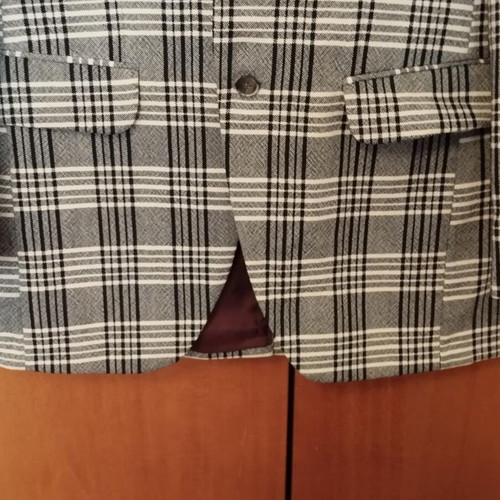 Checked wool jacket used, size M
