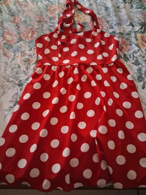 Polka Dot Dress like new, summer vintage, size XL