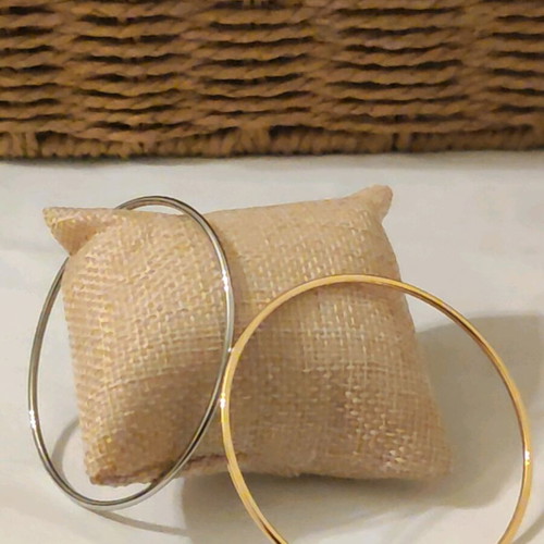Handcuff bracelet new made of steel, gold and silver colors