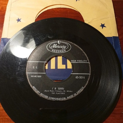 The Platters 45 rpm record used