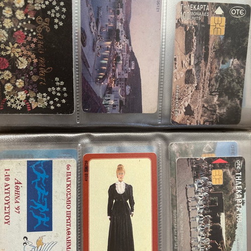 Phone cards used, pack of 30, 1990-2000 decade with case gift