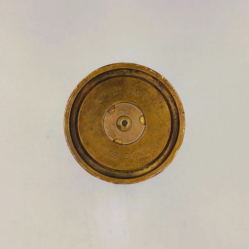 Σπάνιο διακοσμητικό βάζο Trench Art σκαλιστός κάλυκας Bofors 40mm 1971 σαν καινούργιο