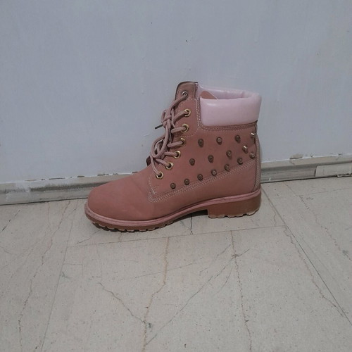 Pink ankle boots new with studs size 38
