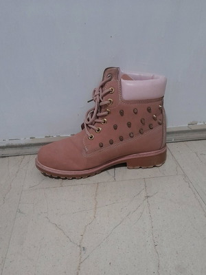 Pink ankle boots new with studs size 38