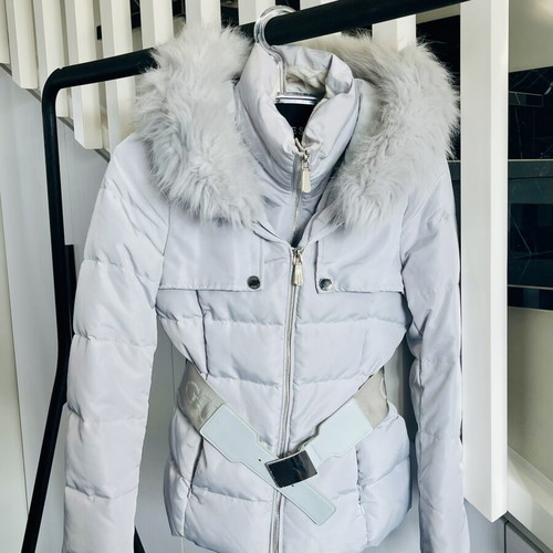 Guess Belted Down Jacket light grey like new, size S
