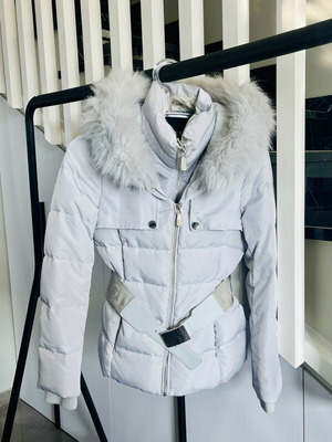 Guess Belted Down Jacket light grey like new, size S