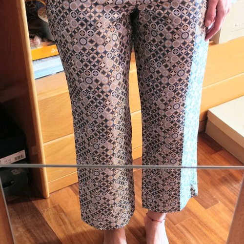 Celine Paris brocade silk pants like new, size M, colorful