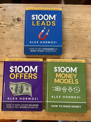 Alex Hormozi $100M Offers, Leads & Money Models, σετ 3 αγγλόφωνων βιβλίων