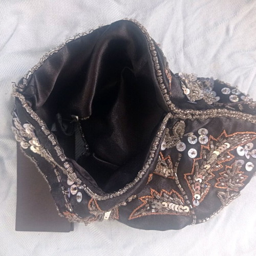 Esti bag embroidered with sequins, new, handheld