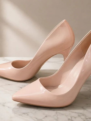 Pumps pink nude size 36, like new, 10 cm heel