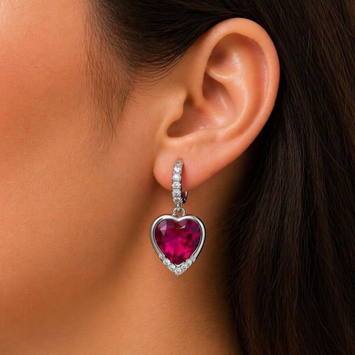 Heart earrings fashion bijoux new