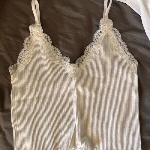 Pull & Bear lace top like new, white, size S
