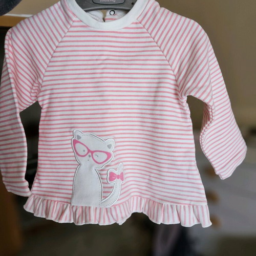 Mayoral warm shirt like new for 6-9 months girl