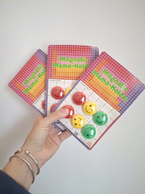 Vintage smiley face magnets new set of 1