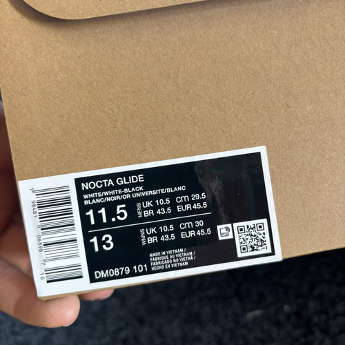 Nike x Nocta Glide sneakers like new, size 46, black and white