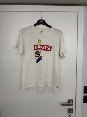 Levi's Super Mario T Shirt medium μεταχειρισμένο, άσπρο