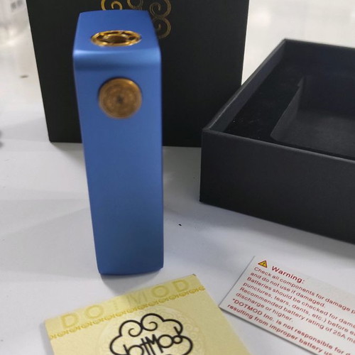 DotMod dotSquonk Box new, mechanical squonk mod blue