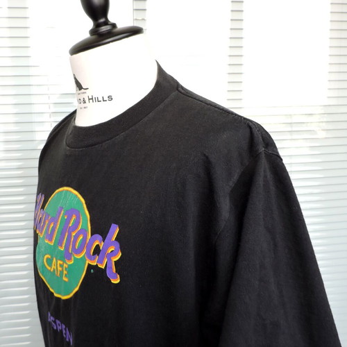 Hard Rock Cafe Aspen 90s Vintage Men's Black T-Shirt XL used