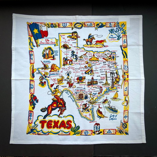 Texas map kitchen towel new 100% cotton