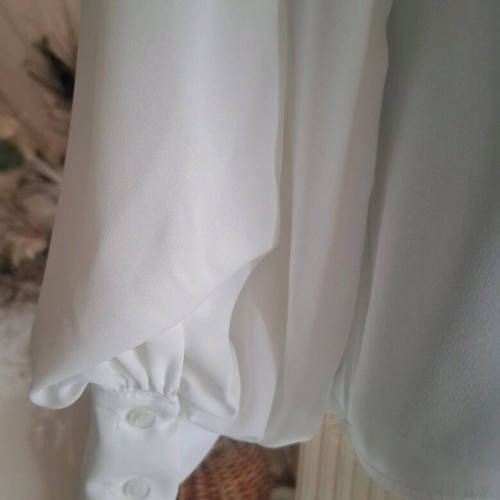 Pierre Cardin white shirt with tie and unique sleeves like new