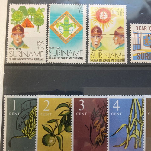 Suriname 3 complete unmounted stamp series