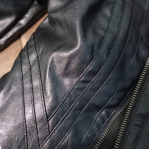 Fitted black leather jacket new, Shein, size S