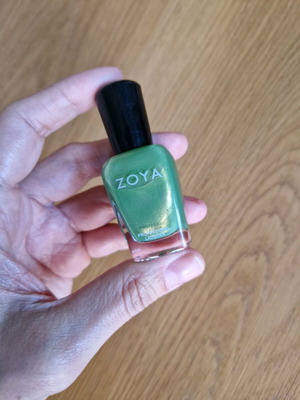 Zoya Midori ZP 482 nail polish new, light metallic green