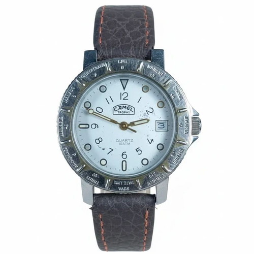 Camel Trophy Vintage Quartz Watch used, unisex, brown and silver