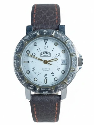 Camel Trophy Vintage Quartz Watch used, unisex, brown and silver