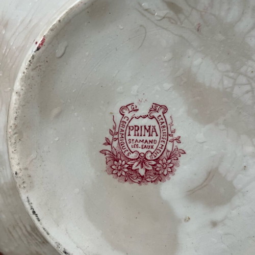 Prima porcelain dish used, 1960s vintage, French made