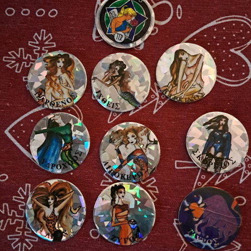 Zodiac tags used, pack of 10