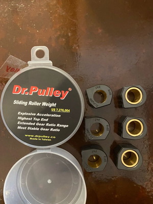 SR 23×18 17gr DR PULLEY Black Pearl centrifugal rollers new (6 pcs)
