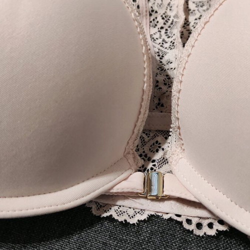 Bra new with super padding 75B pink athletic back and lace