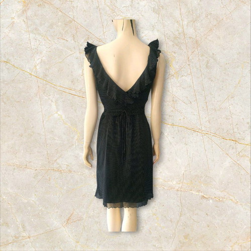 New Look summer dress polka dot size M like new, black