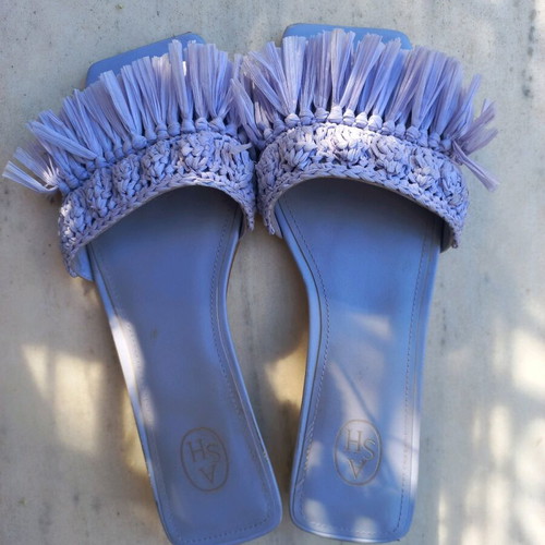Ash sandals used, purple, size 39, low heel