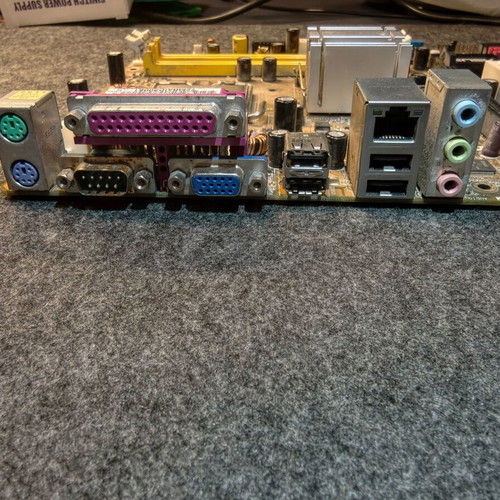 Asus P5L-MX Micro-ATX motherboard used, LGA775 socket, Intel GMA 950