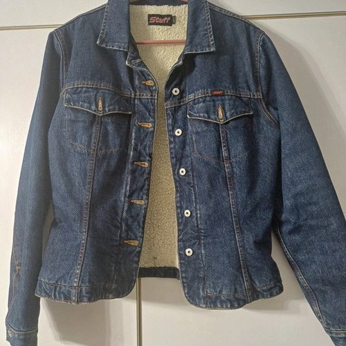 Staff Women's Jacket with Fur Lining Very Warm Like New Size L