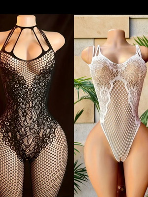Sexy lingerie set of 2 pieces new, black and white