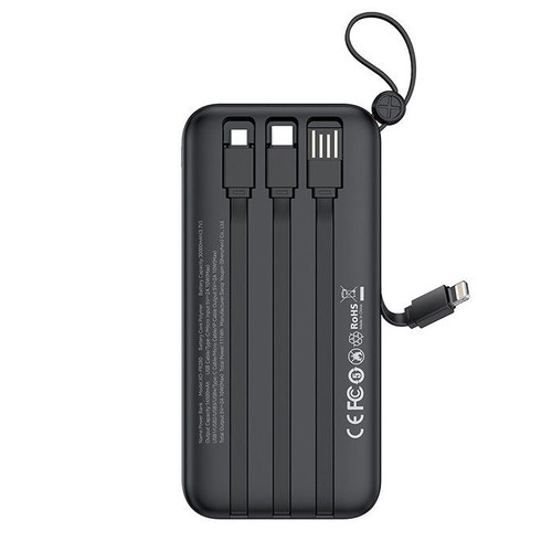 XO PR280 Powerbank 30000mAh with 4 built-in cables new