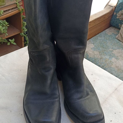 Sendra leather boots like new, size 44, black