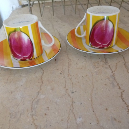 Set of 3 coffee cups new