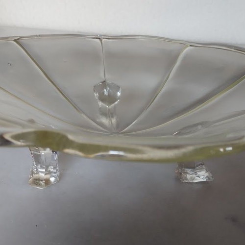 Chippendale Decorative Glass Bowl used, Art Deco style