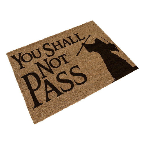 SD LORD OF THE RINGS LOTR DOORMAT GANDALF YOU SHALL NOT PASS 60 x 40 cm DOOR MAT