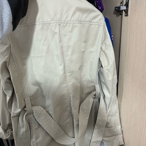 Benetton women's trench coat new, beige, size L